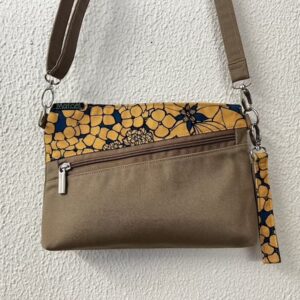 pochette 3 en 1 en coton déperlant beige et toile Suzie