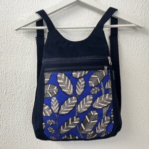 petit sac à dos coton déperlant marine et toile Elis